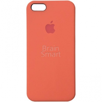 Накладка Silicone Case iPhone 5/5S/SE  (2) Оранжевый - фото, изображение, картинка