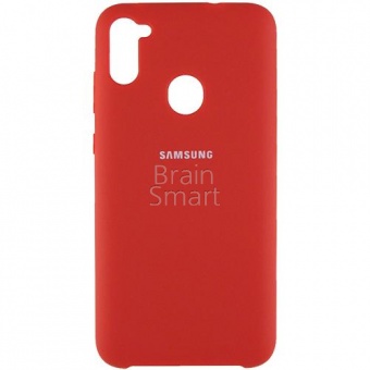 Накладка Silicone Case Samsung M115/A115 (M11/A11 2020) (14) Красный - фото, изображение, картинка