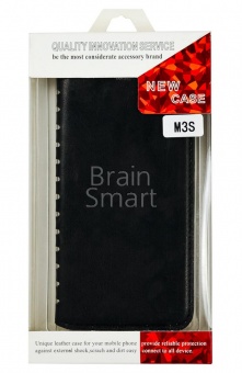 Книжка New Case с магнитом Meizu M3/M3S/M3Mini Черный - фото, изображение, картинка