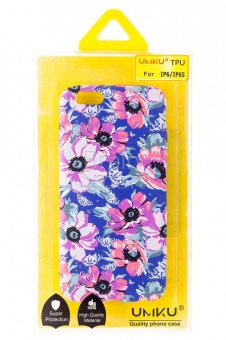 Накладка силиконовая Umku iPhone 6 Цветы(3) - фото, изображение, картинка