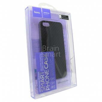 Накладка силиконовая Hoco Delicate Shadow Series iPhone 5/5S/SE Черный - фото, изображение, картинка