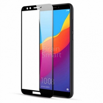 Защитное стекло тех.упак. 5D/6D Full Glue Premium Huawei Y9 2018/Enjoy 8 Plus Черный - фото, изображение, картинка