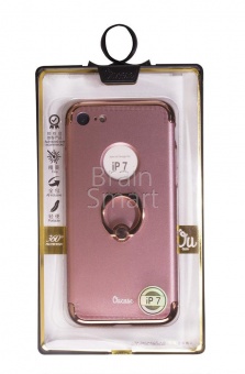 Накладка силиконовая Oucase Passat Series iPhone 7/8 С кольцом Розовый - фото, изображение, картинка