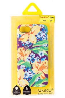 Накладка силиконовая Umku iPhone 7/8 Цветы (Z5) - фото, изображение, картинка