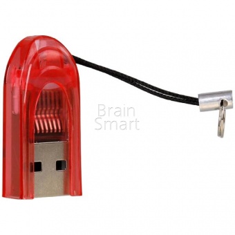 USB-картридер SmartBuy 710 (microSD) Красный - фото, изображение, картинка