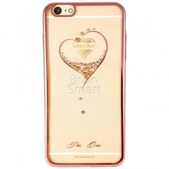 Накладка пластик Kingxbar Classic Series-Starry Sky-Heart Swarovski iPhone 7 Plus/8 Plus Розовый - фото, изображение, картинка