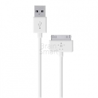 USB кабель iPhone 4 Belkin тех.упак (1,2м) Белый - фото, изображение, картинка