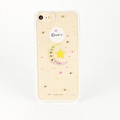 Накладка силикон Kauaro Месяц Swarovski iPhone 7 Plus/8 Plus Прозрачный