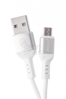USB кабель Micro Aspor A121 Aluminum Alloy (1,2м) (2,4A) Белый - фото, изображение, картинка