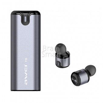 Наушники Bluetooth Awei T8 Серый - фото, изображение, картинка