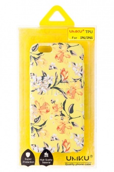 Накладка силиконовая Umku iPhone 6 Цветы(8) - фото, изображение, картинка