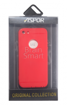 Накладка силиконовая Aspor Original Collection iPhone 5/5S/SE Красный - фото, изображение, картинка
