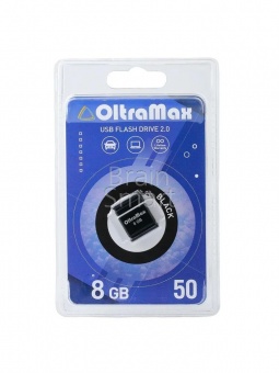 USB 2.0 Флеш-накопитель 8GB OltraMax 50 Черный* - фото, изображение, картинка