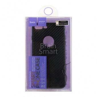 Накладка силиконовая Hoco Delicate Shadow Series iPhone 7 Plus/8 Plus Чёрный - фото, изображение, картинка