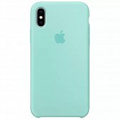 Накладка Silicone Case Original iPhone X/XS (68) Свежий Зеленый - фото, изображение, картинка