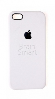 Накладка пластиковая Back Cover под кожу iPhone 5/5S/SE Белый - фото, изображение, картинка