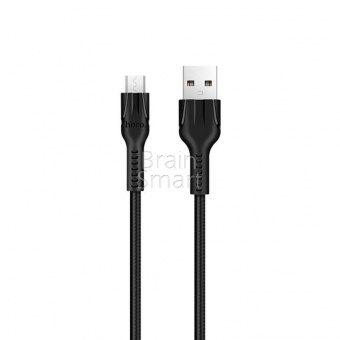 USB кабель Micro HOCO U31 Benay (1м) Черный - фото, изображение, картинка