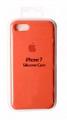 Накладка Silicone Case Original iPhone 7/8/SE  (2) Оранжевый - фото, изображение, картинка