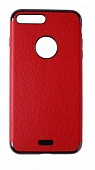 Накладка силиконовая J-Case Jack Series под кожу с магнитом iPhone 7 Plus/8 Plus Красный