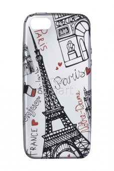 Накладка силиконовая Umku iPhone 5/5S/SE Париж (2) - фото, изображение, картинка