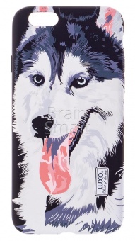 Накладка силиконовая Luxo фосфорная iPhone 6 Собака2 D11 - фото, изображение, картинка