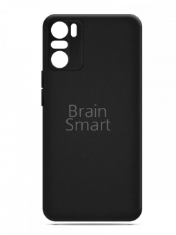 Накладка силиконовая матовая Xiaomi Poco F3 Черный - фото, изображение, картинка