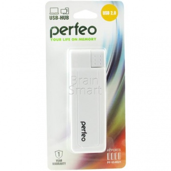 USB-HUB Perfeo PF-H021 4 Ports Белый - фото, изображение, картинка