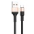 USB кабель Type-C HOCO X26 Xpress (1м) Черный/Золотой - фото, изображение, картинка