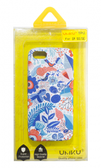 Накладка силиконовая Umku iPhone 5/5S/SE Цветы(5) - фото, изображение, картинка