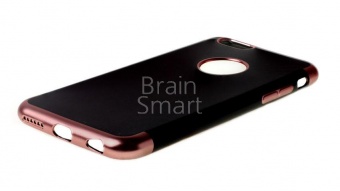 Накладка силиконовая Aspor Status Collection iPhone 6 Черный/Розовый - фото, изображение, картинка