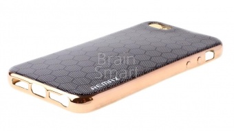 Накладка силиконовая Remax iPhone 5/5S/SE Honey cell Золотой - фото, изображение, картинка
