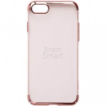 Накладка пластиковая Oucase Bins plating Series iPhone 7/8 С окантовкой Розовый - фото, изображение, картинка