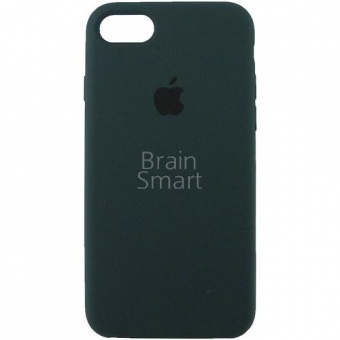 Накладка Silicone Case Original iPhone 7/8/SE (49) Тёмно-Зелёный - фото, изображение, картинка