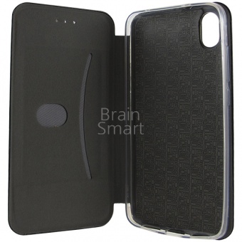 Книжка кожа Creative Case Xiaomi Redmi 7A Черный тех.упак - фото, изображение, картинка