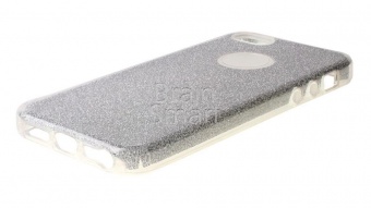 Накладка силиконовая Shine Блестящая iPhone 5/5S/SE Серебристый - фото, изображение, картинка