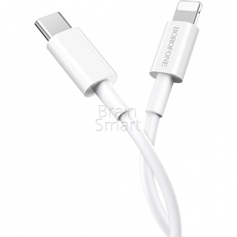 Кабель USB-C to Lightning Borofone BX36 Union PD (1м) Белый - фото, изображение, картинка