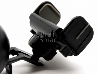 Автомобильный держатель HOCO CPH17 Semi-automatic Черный/Серый - фото, изображение, картинка
