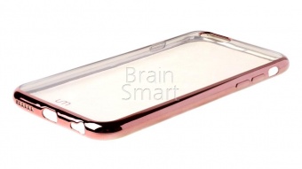 Накладка силиконовая UMi с окантовкой iPhone 6 Розовый - фото, изображение, картинка