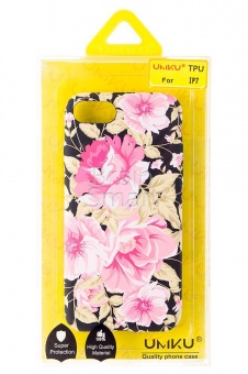 Накладка силиконовая Umku iPhone 7/8 Цветы (Z6) - фото, изображение, картинка