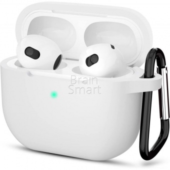 Чехол Silicone case для Apple Airpods 3 Белый* - фото, изображение, картинка
