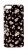 Накладка силиконовая Глянец Ромашки iPhone 5/5S/SE Черный - фото, изображение, картинка