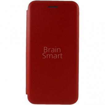 Книжка кожа Creative Case Xiaomi Redmi 6A Красный тех.упак - фото, изображение, картинка