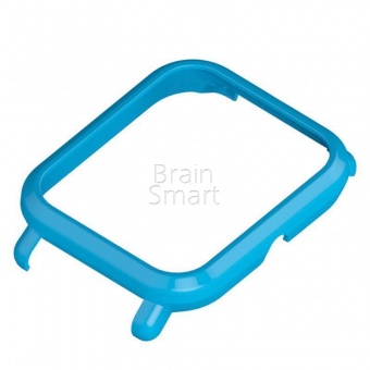 Бампер пластиковый MiJobs для Xiaomi Huami Amazfit Bip Голубой - фото, изображение, картинка