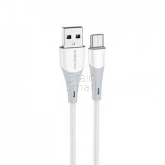 USB кабель Micro Borofone BX60 Superior (1м) Белый - фото, изображение, картинка