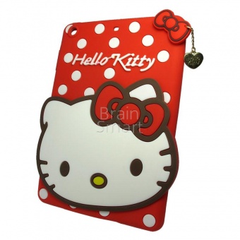 Накладка силиконовая iPad mini 2/3 Hello Kitty Красный - фото, изображение, картинка