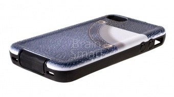 Накладка силиконовая Motomo iPhone 4/4S Jeans Синий - фото, изображение, картинка