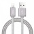 USB кабель Lightning HOCO U5 Full-Metal (1,2м) Серебристый - фото, изображение, картинка