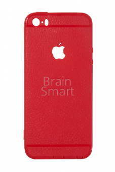 Накладка силиконовая Silicone Case под кожу iPhone 5/5S/SE Красный - фото, изображение, картинка