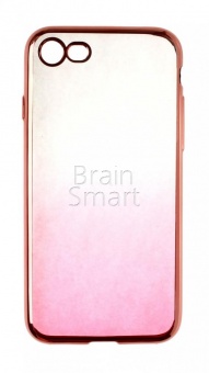 Накладка силиконовая Aspor Golden Collection с отливом iPhone 7/8 Розовый - фото, изображение, картинка