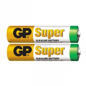 Эл. питания GP LR03 Super (2 шт/спайка) Alkaline - фото, изображение, картинка
